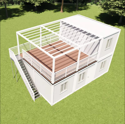 20ft Flat Pack Container House для проживания и хранения с легкой стальной структурой